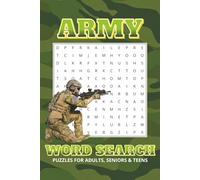 Army Word Search Puzzle Book: Military-Themed Brain Games for All Ages, Military, Armed Services, Battlefield Terminology, and More | 6x9 in, 100 ... Gift for Vacations, Holidays and Free Times