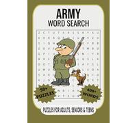 Army Word Search Puzzle Book: Word Searches with Easy to Read Print about Army, Maritime Forces, Air Force and More | 6x9 inches, 110 pages | 50+ Puzzles... Gift for Vacations, Holidays and Free Times