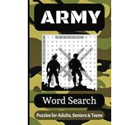 Army Word Search Puzzle Book: Word Searches with Easy to Read Print about Army, Military, Armed Forces and more | 6x9 inches, 110 pages | 50+ Puzzles ... Gift for Vacations, Holidays and Free Times