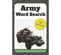 Army Word Search Puzzle Book: Word searches with easy to read print about Army, Military Life, and Veterans, and More | 6x9 inches, 110 pages | 5+ Puzzles … Gift for Vacation, Holidays and Free Time
