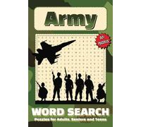 Army Word Search Puzzle Book: Word Searches with Easy to Read Print about Army, Military, Marine Corps, Air Force and More | 6 x 9 Inches | 110 Pages ... | Gift for Vacation, Holidays and Freetime