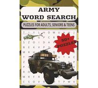 Army Word Search Puzzle Book: Word Searches with Easy to Read Print about Army, Special Forces Recon, Air Force, Marines, Navy, Military Ranks, Roles ... Gift for Vacations, Holidays and Free Time