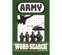 Army Word Search Puzzle Book: Word Searches with Easy to Read Print about Military Navy Air Force & More! 110 Pages, 50+ Puzzles... Gift for Trips, Travel Holidays, Vacations & Free Time