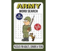 Army Word Search Puzzle Book: Word Searches with Easy to Read Print about the Arm Forces, Special Op Forces, Cyber and Electronic Warfare (SOF) and ... Gifts for Vacations, Holidays and free times.
