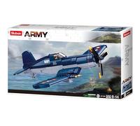 Sluban Jeu construction Avion chasseur F4U Corsair M38-B1109 550 pièces Soldat articulé