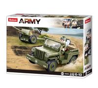 Sluban Jeu de construction Jeep alliée antiaérienne M38-B0853 143 pièces Dès 6 ans Transparent