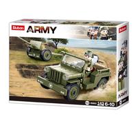 Sluban Jeu de construction Jeep alliée antiaérienne M38-B0853 143 pièces Dès 6 ans Transparent