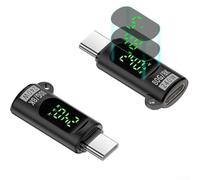 ARMYJY Adaptateur USB C 240 W, avec vitesse de transmission de 80 Gbit/s - Affichage LED intelligent pour la surveillance de la tension d'alimentation (noir)