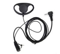 ARMYJY Câble de casque type D 2,5 mm pour radio bidirectionnelle HYT TC Series avec microphone intégré et interrupteur PTT pour Bodyguards