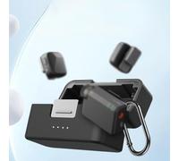 ARMYJY Coque de protection en silicone pour DJI Mic pour mini boîte de chargement : coque absorbant les chocs avec accès facile à la charge, manchon compact anti-chute pour voyage, noir