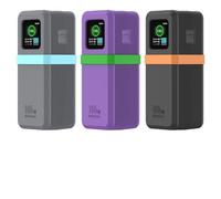 ARMYJY Coque en silicone pour UGREEN Nexode 20 000 mAh 165 W Power Bank, coque de protection avec rebord surélevé pour écran, peau antichoc pour voyage, noir