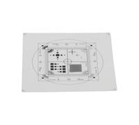 ARMYJY Film d'étalonnage transparent pour microscope PET 45 x 45 mm Grille Grille Graticule Dot Crosshair Graticule pour logiciel de mesure 0,1 mm d'épaisseur