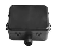 ARMYJY Filtre à air Webasto pour chauffe-eau diesel eberspacher, silencieux carré avec boîtier en plastique métallique, noir, 145 x 124 x 55 mm