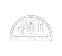 ARMYJY Graphometric Rapporteur carré pour jeux de géométrie Règle d'angle en acrylique de précision pour école mathématiques examens