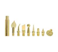 ARMYJY Kit de 8 pointes de fer à souder pour impression 3D lissage et découpage - Embouts métalliques style 936 avec adaptateur, finition laiton