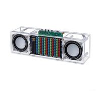 ARMYJY Kit d'entraînement à souder à monter soi-même - Musique visuelle pour écran LED - Projet électronique éducatif pour adolescents - Son double canal 3 W 22,5 x 6 x 7 cm (kit + étui)