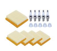 ARMYJY Kit d'entretien de filtre à air, 5 pièces avec bouchon d'huile Spark pour débroussailleuse FS91 FS111 FS131 KM91 HT103 FC111 BT131