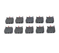 ARMYJY Lot de 10 bornes à vis en alliage d'argent ZBE101 ZBE-102 pour câblage électronique industriel connexion sécurisée Noir 30 x 29 mm