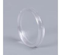 ARMYJY Lot de 100 capsules rondes en plastique transparent pour pièces de monnaie de 27 mm pour rangement et présentation, supports transparents pour collectionneurs