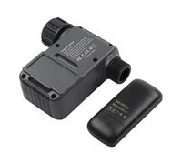 ARMYJY Lot de 2 minuteurs d'irrigation intelligents avec télécommande, système d'arrosage de jardin étanche IP55, 6 modes automatiques de 5 à 120 minutes, contrôleur d'arrosage extérieur en ABS pour