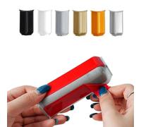 ARMYJY Lot de 6 blocs d'angle pour plinthe de 5,4 cm de hauteur, avec 3 coins intérieurs et 3 coins extérieurs, connecteurs moulés en ABS pour base murale en blanc, gris, noir, or, argent pour