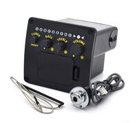 ARMYJY Préampli de guitare acoustique EQ-Tuner avec micro piézoélectrique.