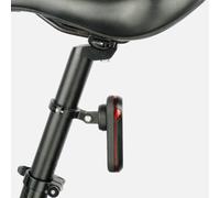 ARMYJY Support de tige de selle de vélo en alliage d'aluminium pour feu arrière Garmin Varia, compatible avec RVR315/RTL510/515/500, convient pour tige de selle ronde de 30 à 32 mm, support noir pour