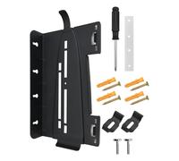 ARMYJY Support mural en métal pour console PS5 Pro et PS5, organiseur vertical peu encombrant avec maintien sûr, installation facile, accessoire de jeu, noir
