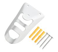 ARMYJY Support mural robuste pour mât de drapeau de 1,9 cm de diamètre pour maison, en acier zingué, blanc