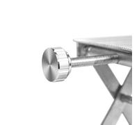 ARMYJY Table élévatrice en aluminium réglable en hauteur de 30 à 90 mm pour le travail du bois, plate-forme de gravure, support de levage stable pour équipement de laboratoire, argent