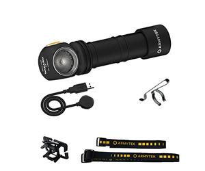 Armytek Nouveau Lampe frontale Wizard C2 v4 Blanc froid 1200 lumens LED lampe de poche magnétique USB rechargeable