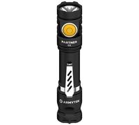 ArmyTek Partner C2 Magnet USB Warm LED Lampe de poche avec clip ceinture, avec étui à batterie 1020 lm 118 g