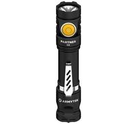 ArmyTek Partner C2 Magnet USB White F07802C LED Lampe de poche avec clip ceinture, avec étui à batterie 1100 lm 118 g
