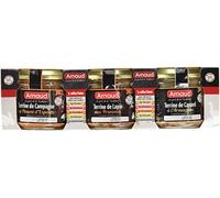 Arnaud Assortiment de Pâté Terrine de Campagne de Lapin/Canard 3 x 90 g