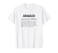 Arnaud Prénom Définition | Synonyme Dieu - Drôle Humour T-Shirt, Homme, Blanc, S