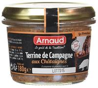 ARNAUD Terrine de Campagne aux Châtaignes 180 g - Pack de 12
