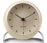Arne Jacobsen Horloge de Table au Design Danois - Diamètre 11 cm - avec capteur - Sable