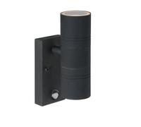 Arne Led Applique D'extérieur Avec Détecteur 2 Lumières Métal H22,5cm Noir