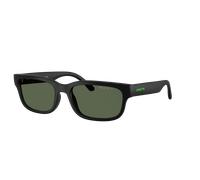 Arnette Femme Sunglass AN4363 Defyer - Couleur du Monture: Noir recyclé mat, Couleur de Lentille: Vert foncé polarisé