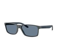Arnette Homme Sunglass AN4185 Slickster - Couleur du Monture: Gris foncé mat, Couleur de Lentille: Bleu foncé Polar