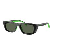 Arnette Homme Sunglass AN4356 Graf - Couleur du Monture: Noir/caoutchouc vert gecko, Couleur de Lentille: Incolore
