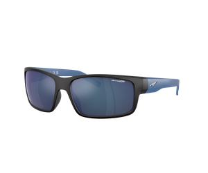 Arnette Homme Sunglass Fastball - Couleur du Monture: Caoutchouc noir, Couleur de Lentille: Effet miroir bleu