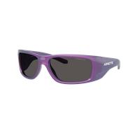 Arnette Homme Sunglass Flipside - Couleur du Monture: Bordeaux métallisé, Couleur de Lentille: Gris foncé