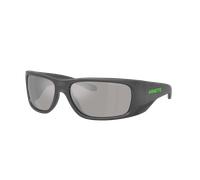Arnette Homme Sunglass Flipside - Couleur du Monture: Gris supérieur mat/brillant, Couleur de Lentille: Gris clair Effet miroir Agent