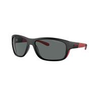 Arnette Homme Sunglass Floresta - Couleur du Monture: Noir/rouge mat/brillant, Couleur de Lentille: Gris foncé Polarisé
