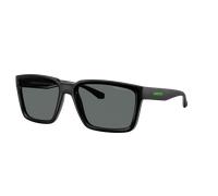 Arnette Homme Sunglass Plot Twist - Couleur du Monture: Noir supérieur mat/brillant, Couleur de Lentille: Polarisé Gris