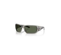 Arnette Homme Sunglass Snap II - Couleur du Monture: Transparent Gris, Couleur de Lentille: Vert foncé