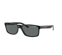 Arnette Unisex Sunglass AN4185 Slickster - Couleur du Monture: Noir brillant, Couleur de Lentille: Gris foncé Polarisé