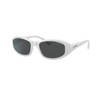 Arnette Unisex Sunglass AN4266 Lizard - Couleur du Monture: Blanc brillant, Couleur de Lentille: Gris foncé