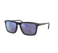Arnette Unisex Sunglass Shyguy - Couleur du Monture: Noir mat, Couleur de Lentille: Bleu eau effet miroir gris foncé polarisés